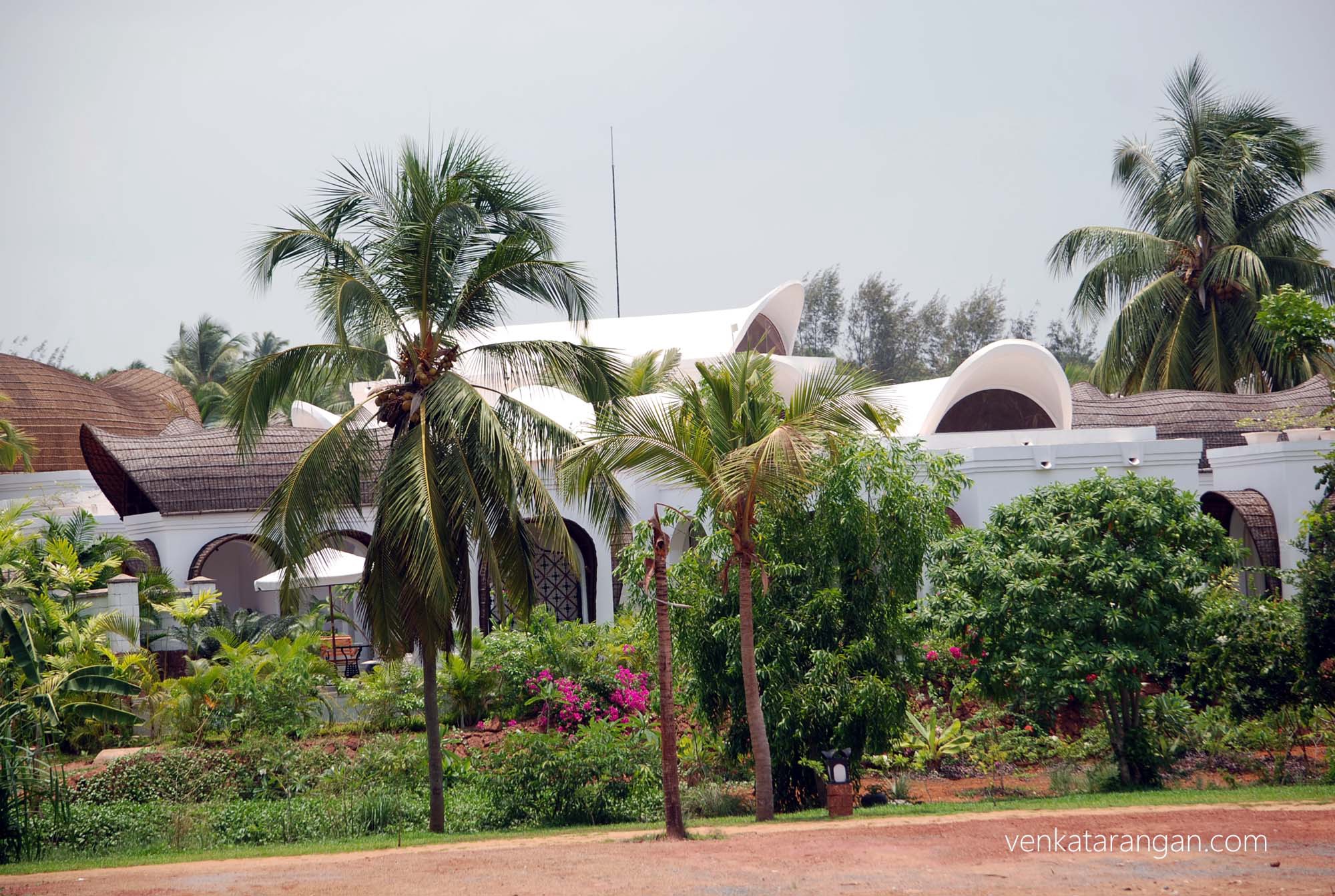 Cottages are built on Bali's architecture