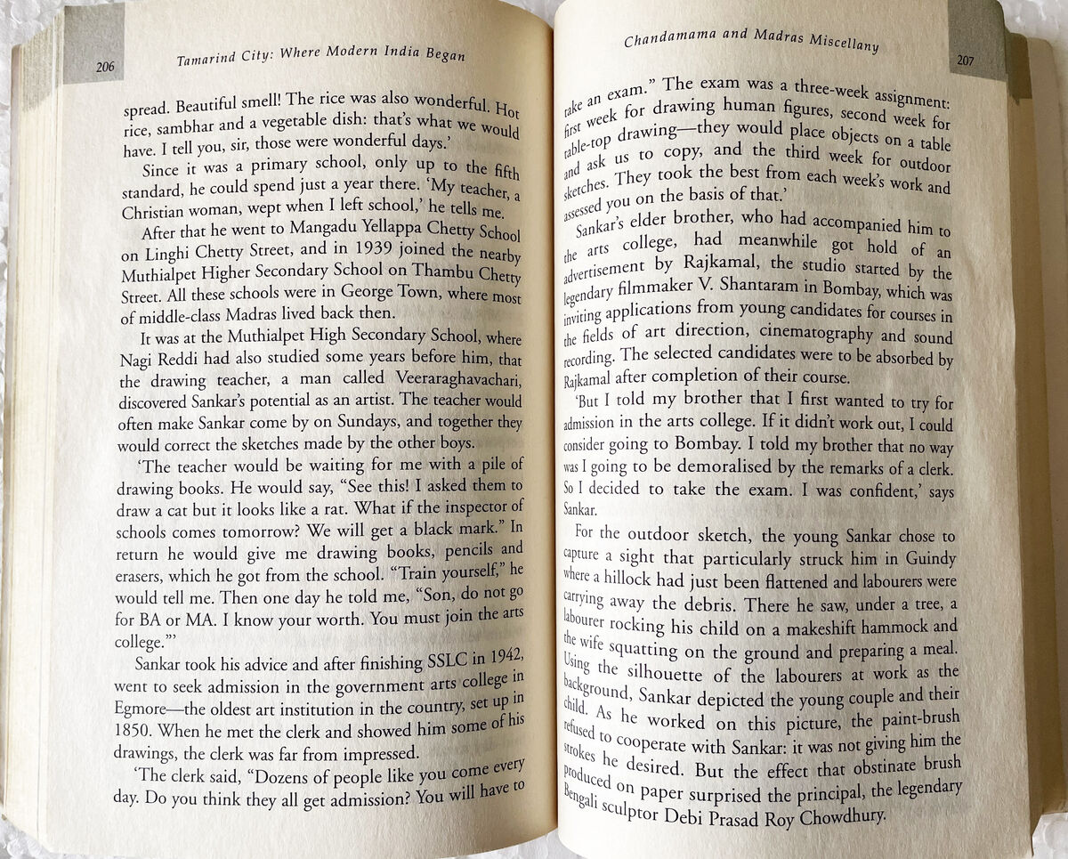 A sample page from the book - Tamarind City: Where Modern India Began