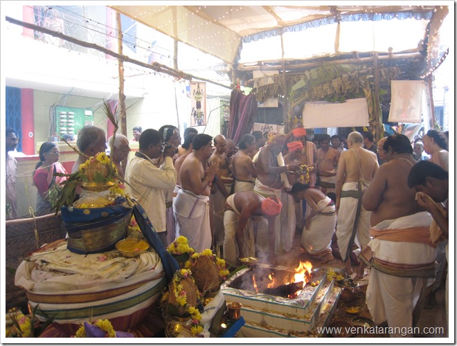 Homam at Sri Lakshmi Hayagriva Temple, Pondicherry