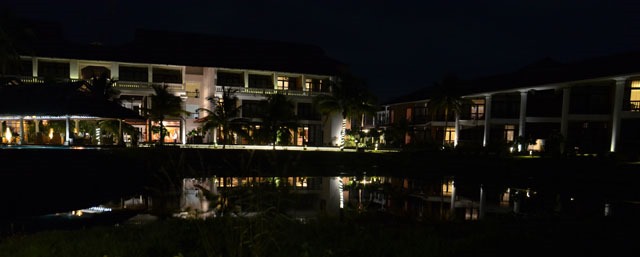 Vasundara Sarovar at night