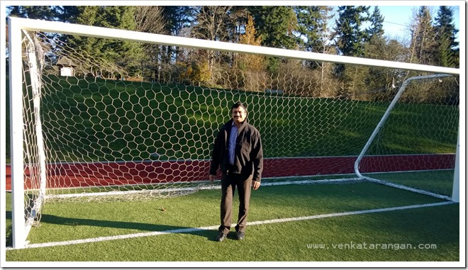 Football Court near Bellevue Botanical Garden