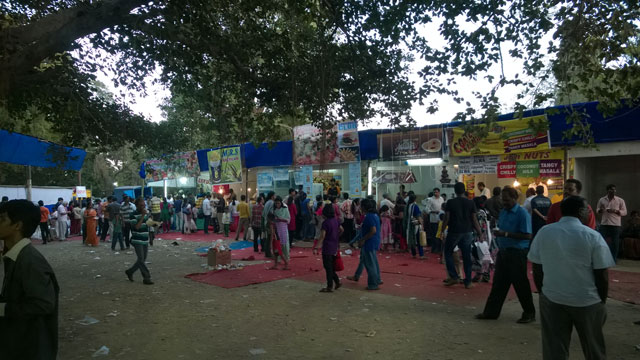 Food court at the 37th Chennai Book Fair, YMCA Nandanam, Chennai