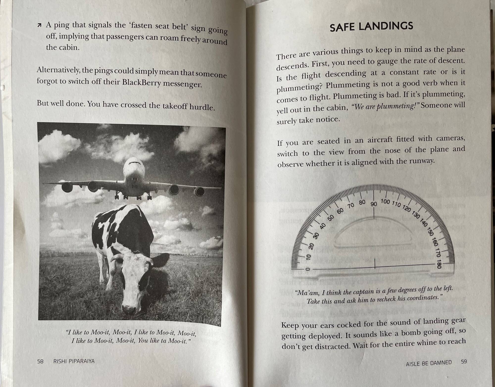 A sample page from the book Aisle be damned by Rishi Piparaiya