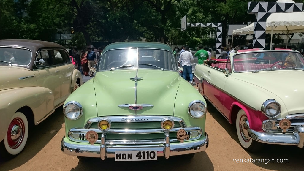 Green Classic Chevrolet - Madras Heritage Car 2015