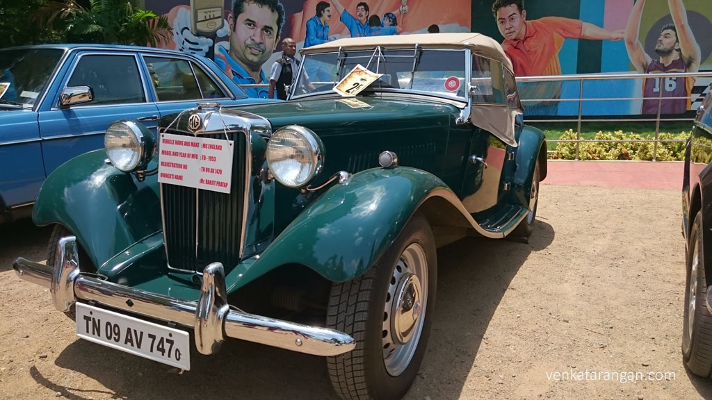 MG - Madras Heritage Car 2015