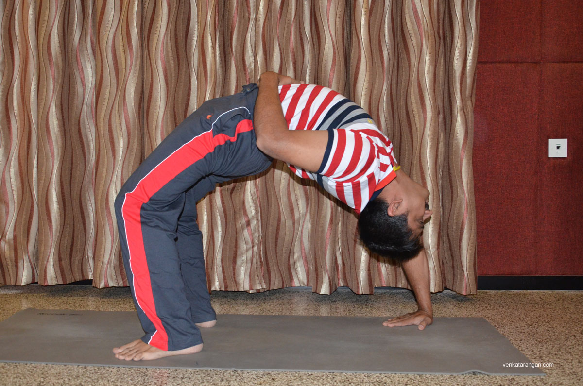 Advanced Chakrasana (the wheel pose)