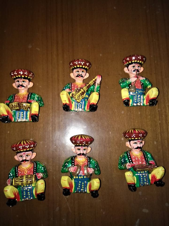 Musician toyset showing various instruments of mewar region