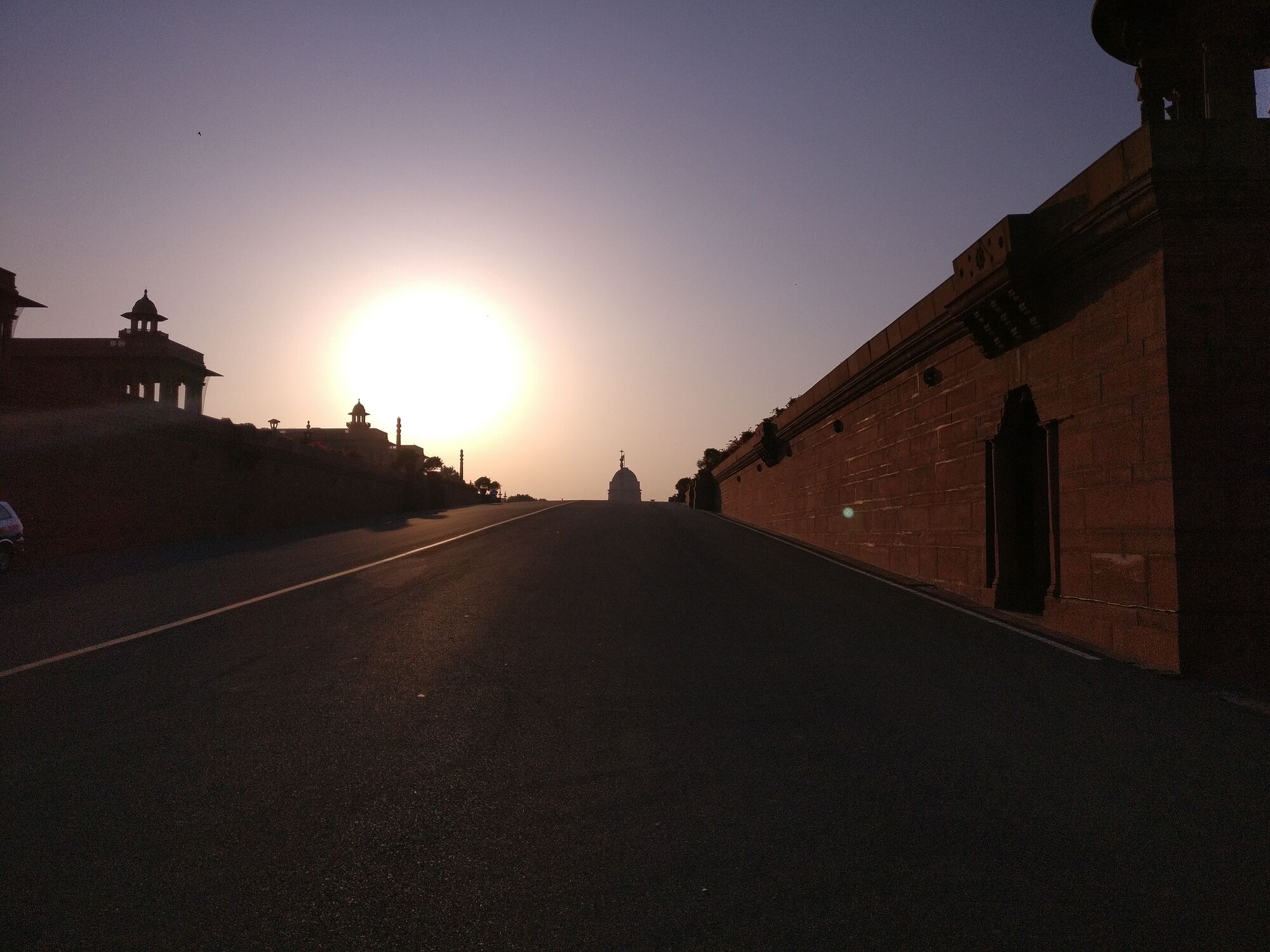 A beautiful sunset over the Raisina Hill