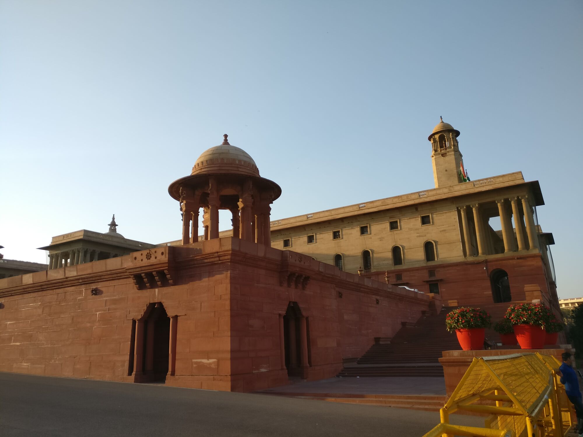 Seen here on the left is the North Block which houses the Ministry of Finance & the Home Ministry