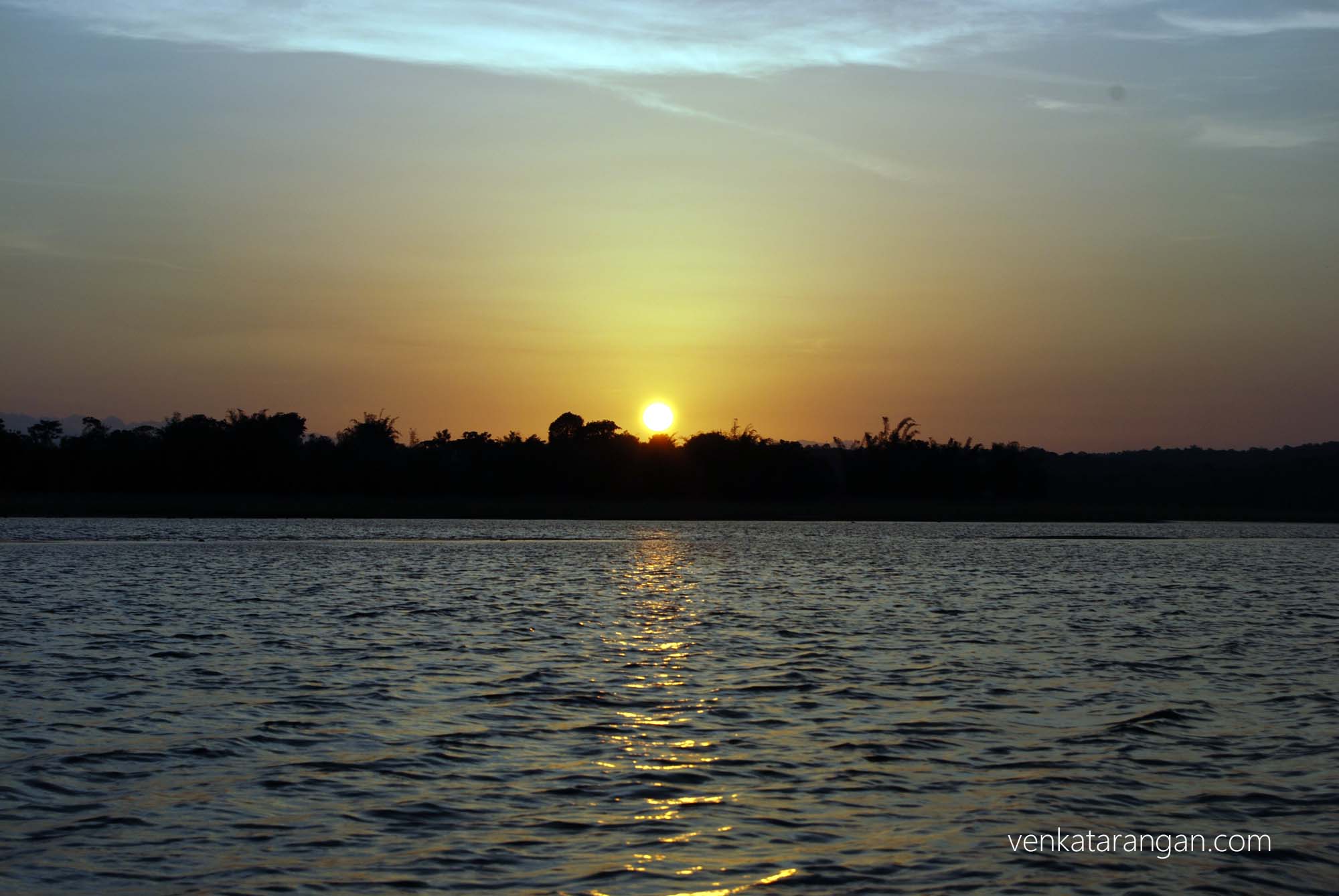Beautiful Sunset over the water hole