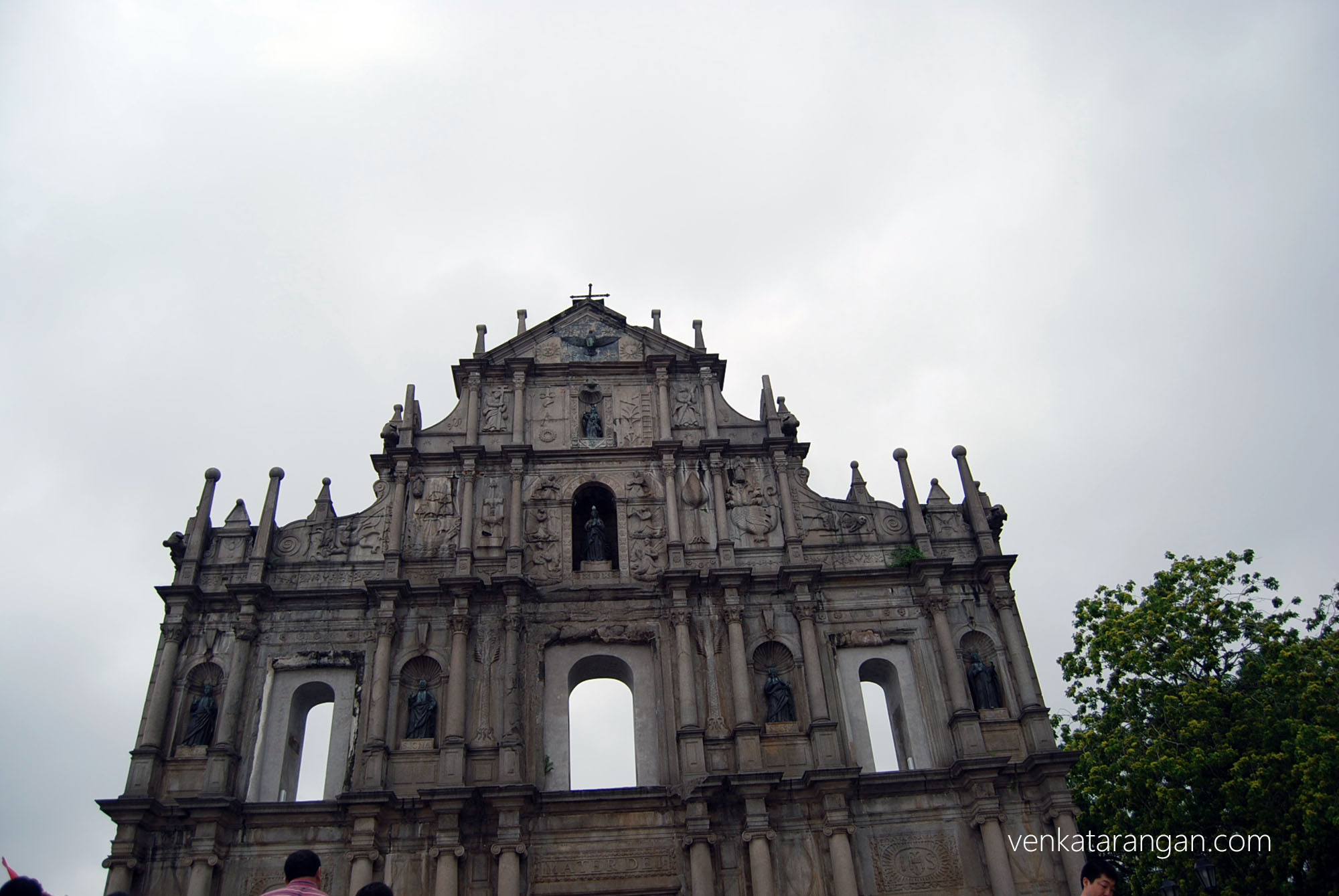 The standing facade of St.Paul Church, Macau