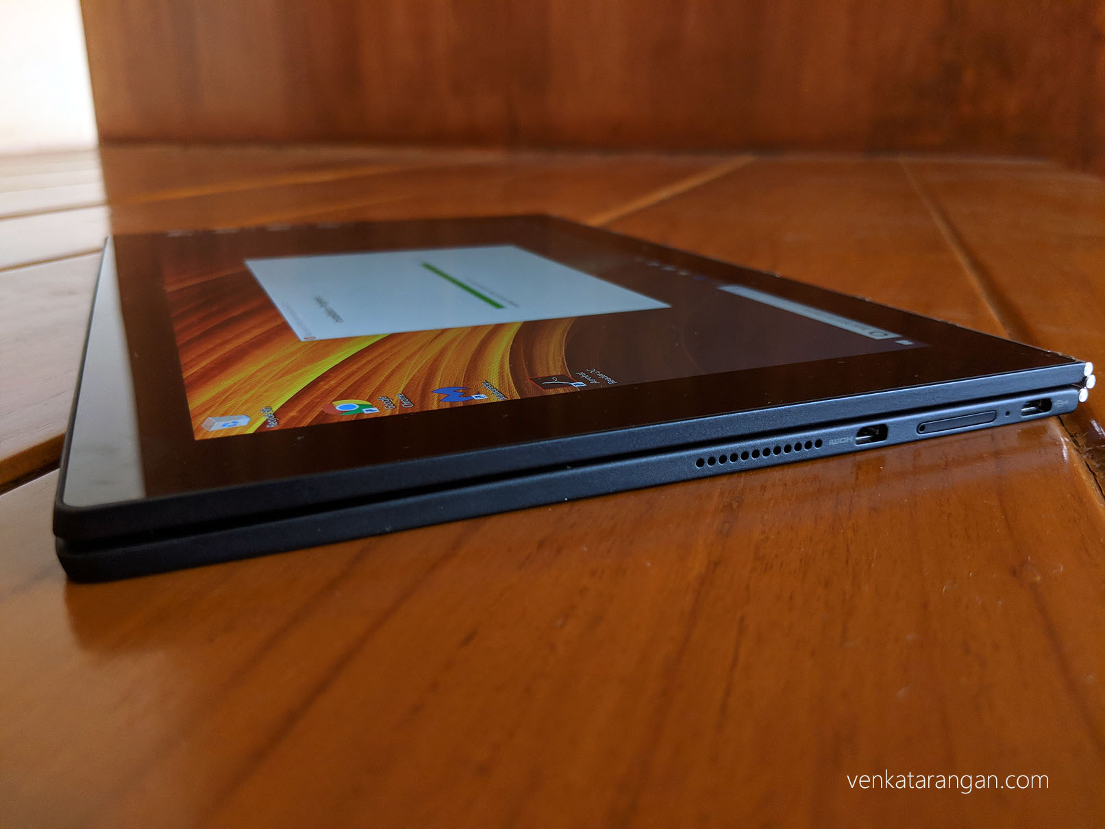 Folds 360 degrees to Tablet mode - Lenovo Yoga Book with Windows
