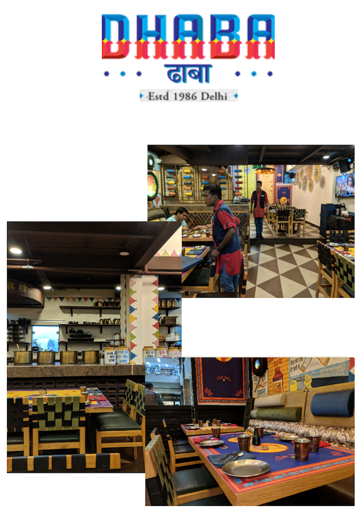 Interiors of The Dhaba (Estd 1986 Delhi). PC: venkatarangan.com