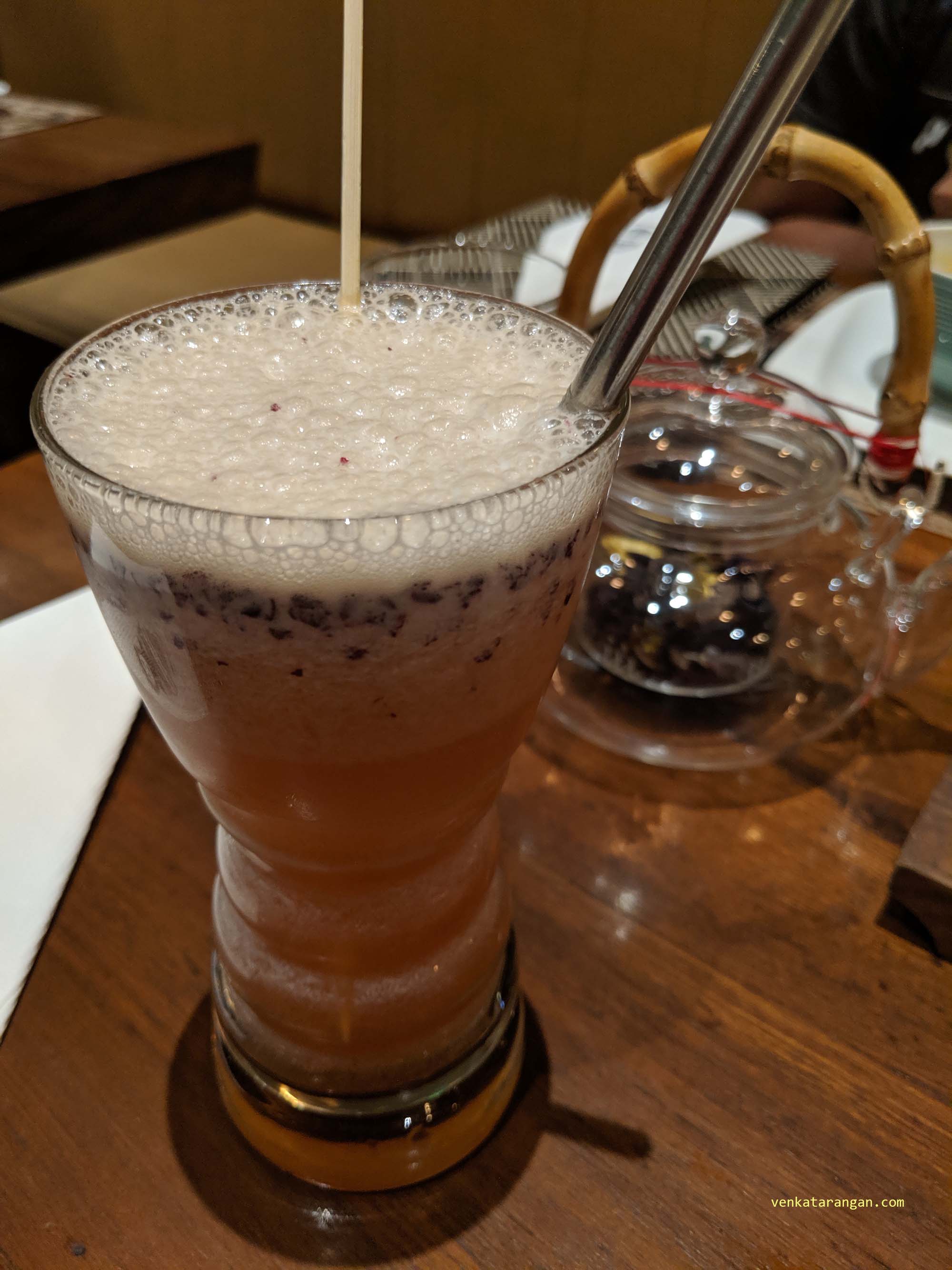 Plum cooler that was sweet and sour - I liked it