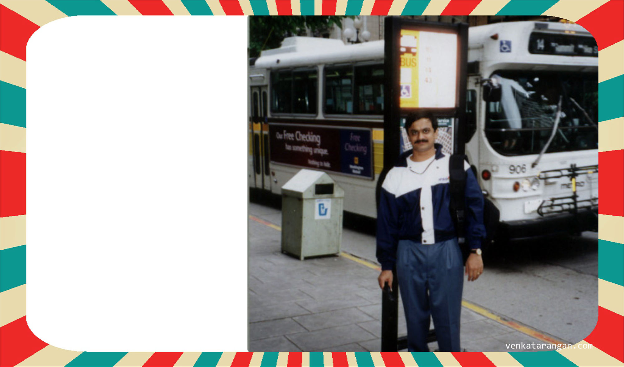 Venkatarangan in downtown Seattle in 2000