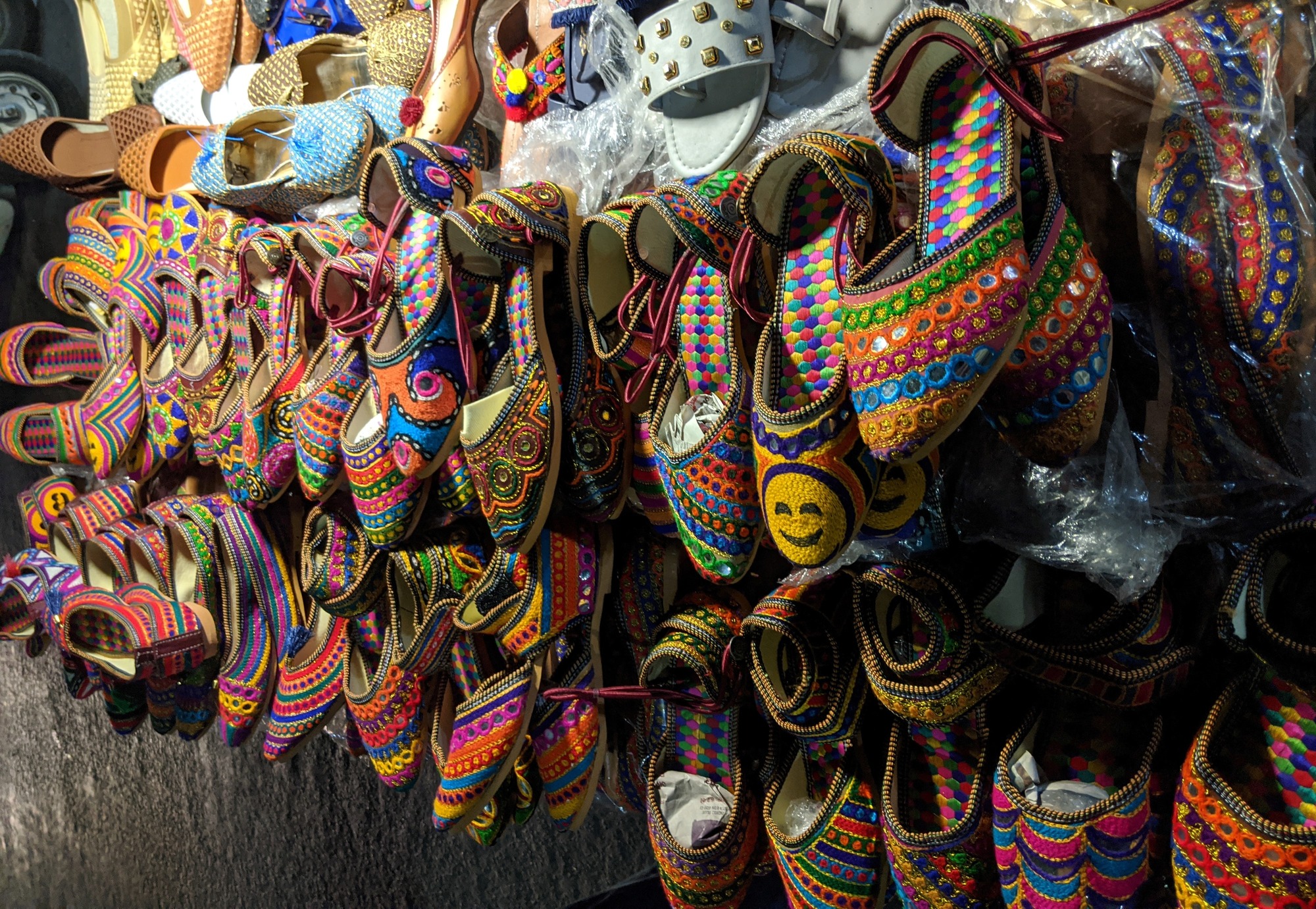 They look colourful and beautiful. Are they practical to wear? I don't know.