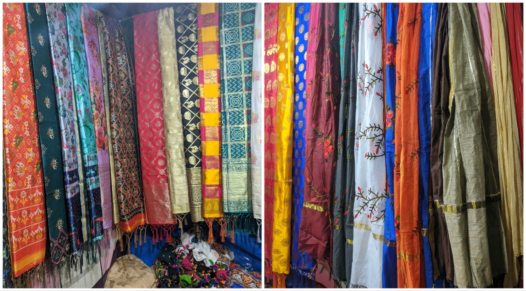 The only people I know who use shawls in Tamil Nadu are our beloved politicians as a Gift to visiting dignitaries, especially those who come from their Delhi head offices. Sorry, the picture has got nothing to do with the above caption, other than they are shawls