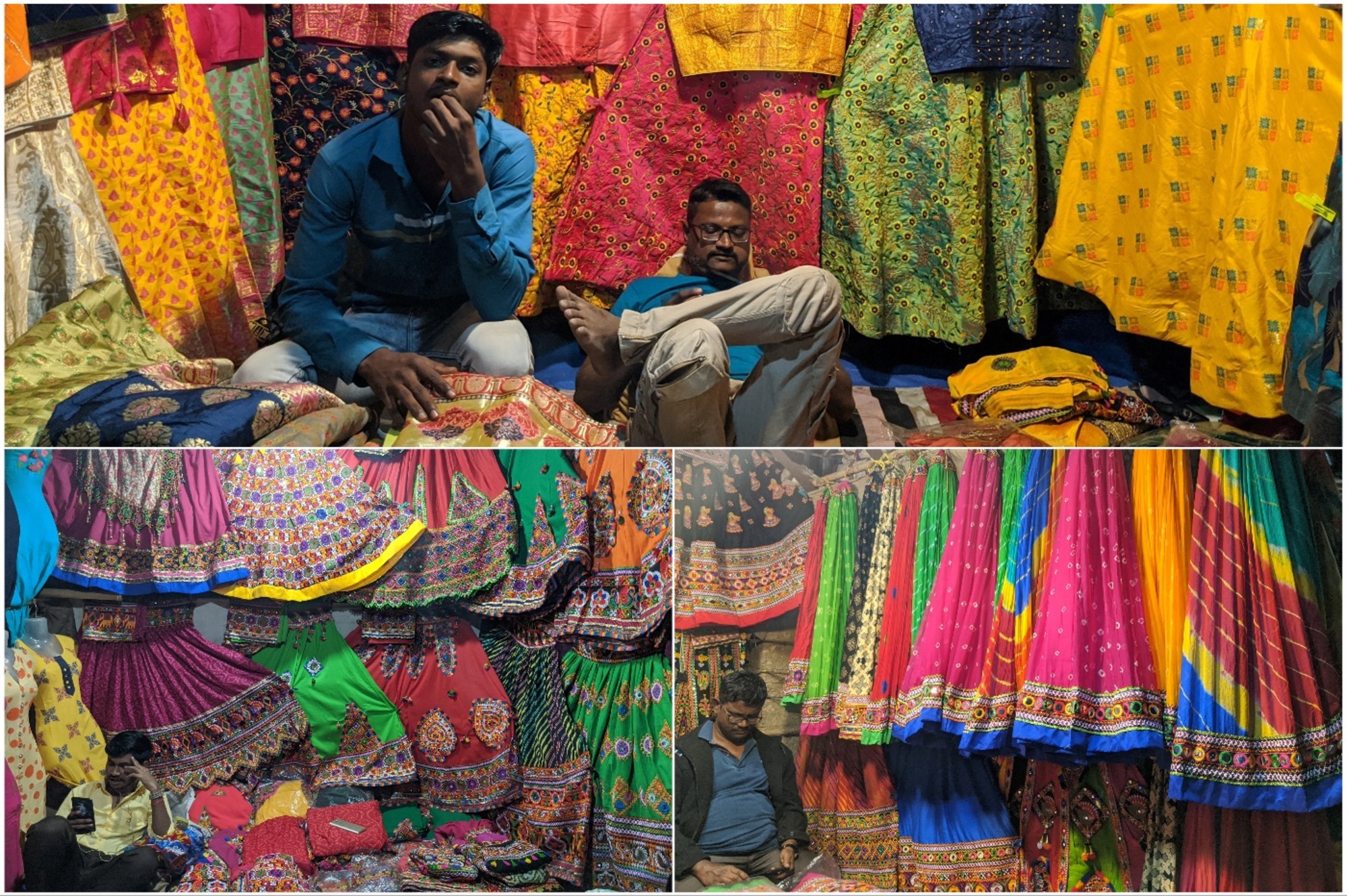 Now you will understand why the economy is down. Notice how the shopkeepers are busy with their mobile and not even looking at us, the customers! 