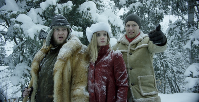 Jake Van Wagoner, Clare Niederpruem and Maclain Nelson in My Brother the Time Traveler (2017) 