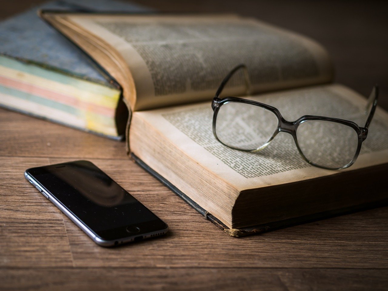 Reading a book