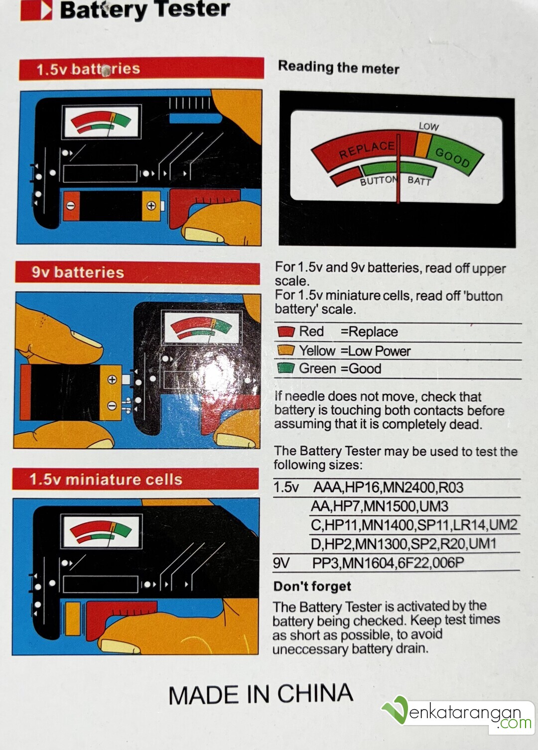How to use a battery tester?