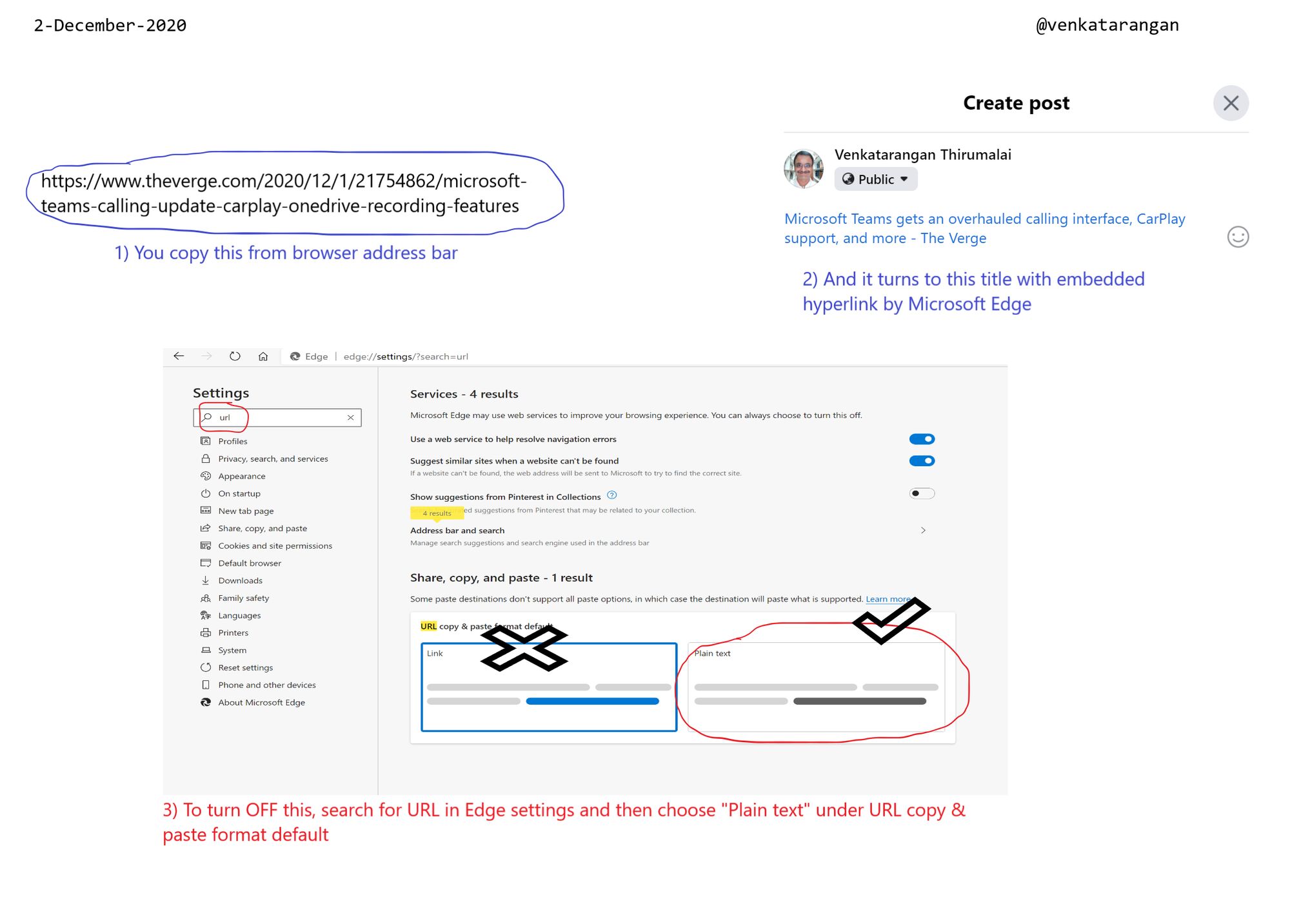 How to turn OFF the Smart Copy 'n' Paste with Microsoft Edge (Nov 2020)