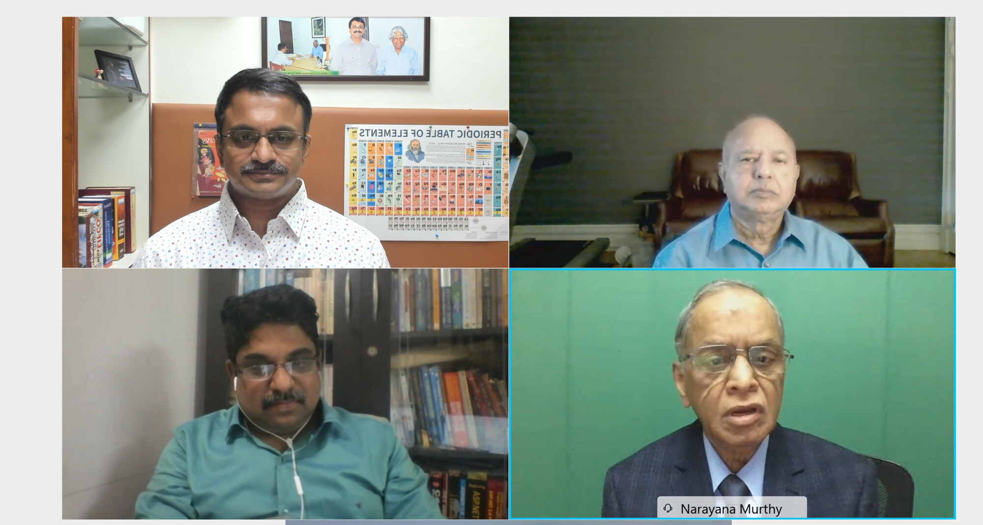 Mr N R Narayana Murthy answering a question from Venkatarangan Thirumalai