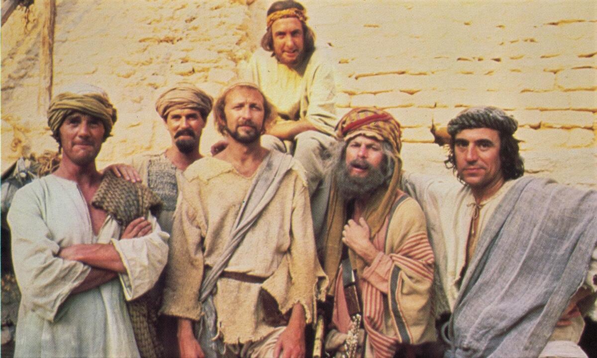 In the centre is Graham Chapman as Brian Cohen of Nazareth