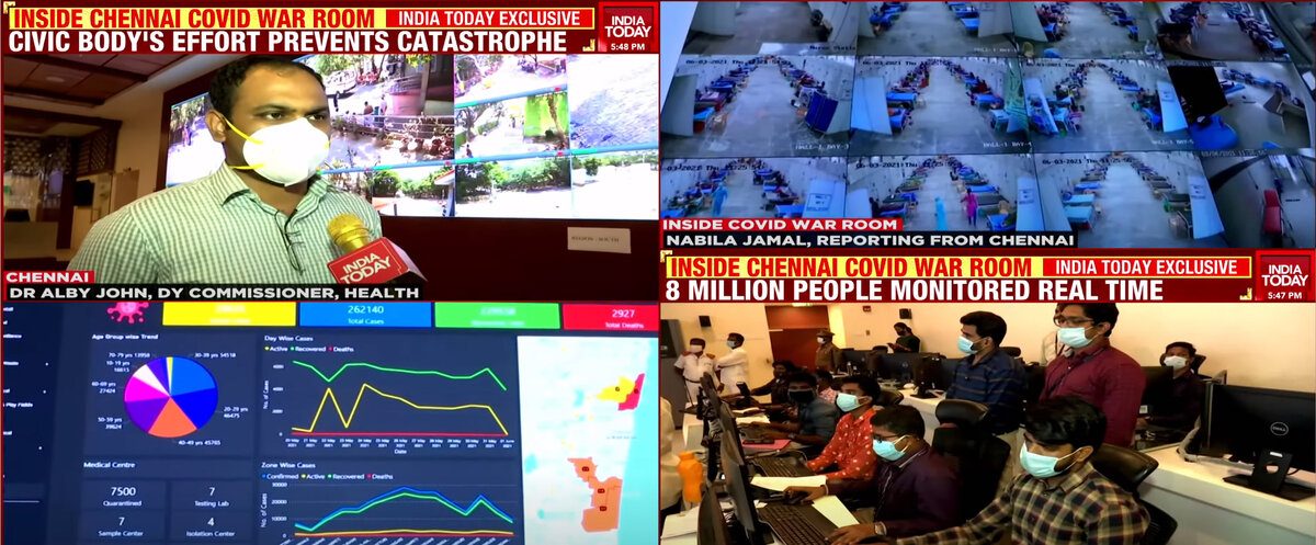 Chennai COVID War Room covered by India Today