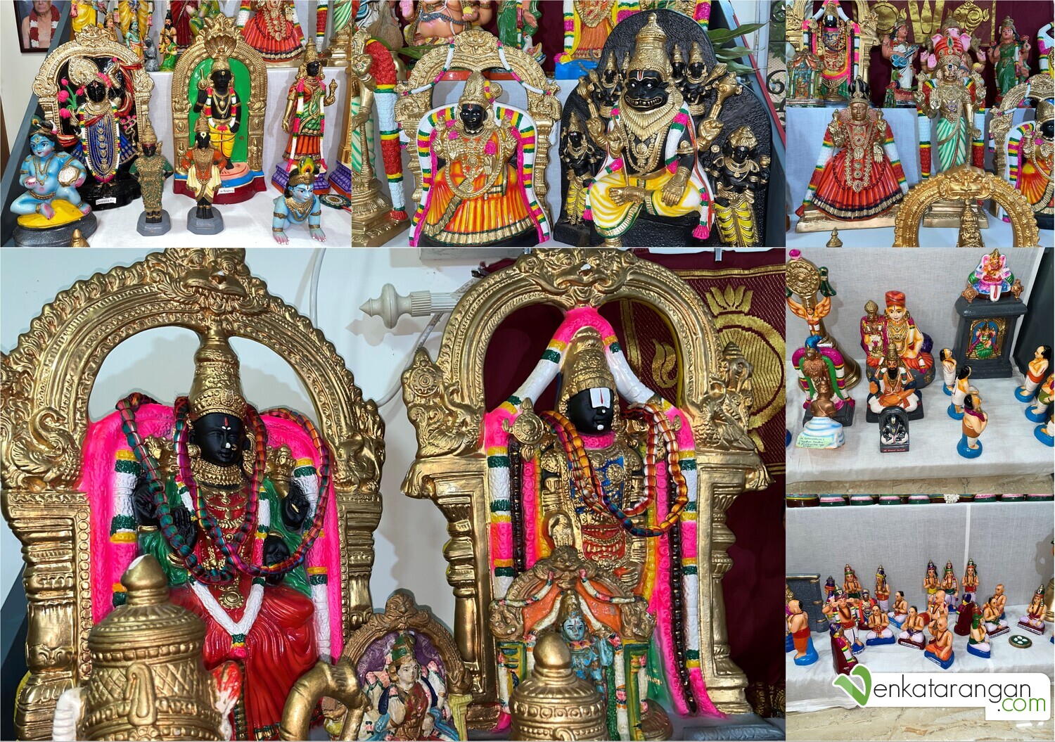 Seen Above: Tirupati God Balaji & Goddess Padmavathy and others