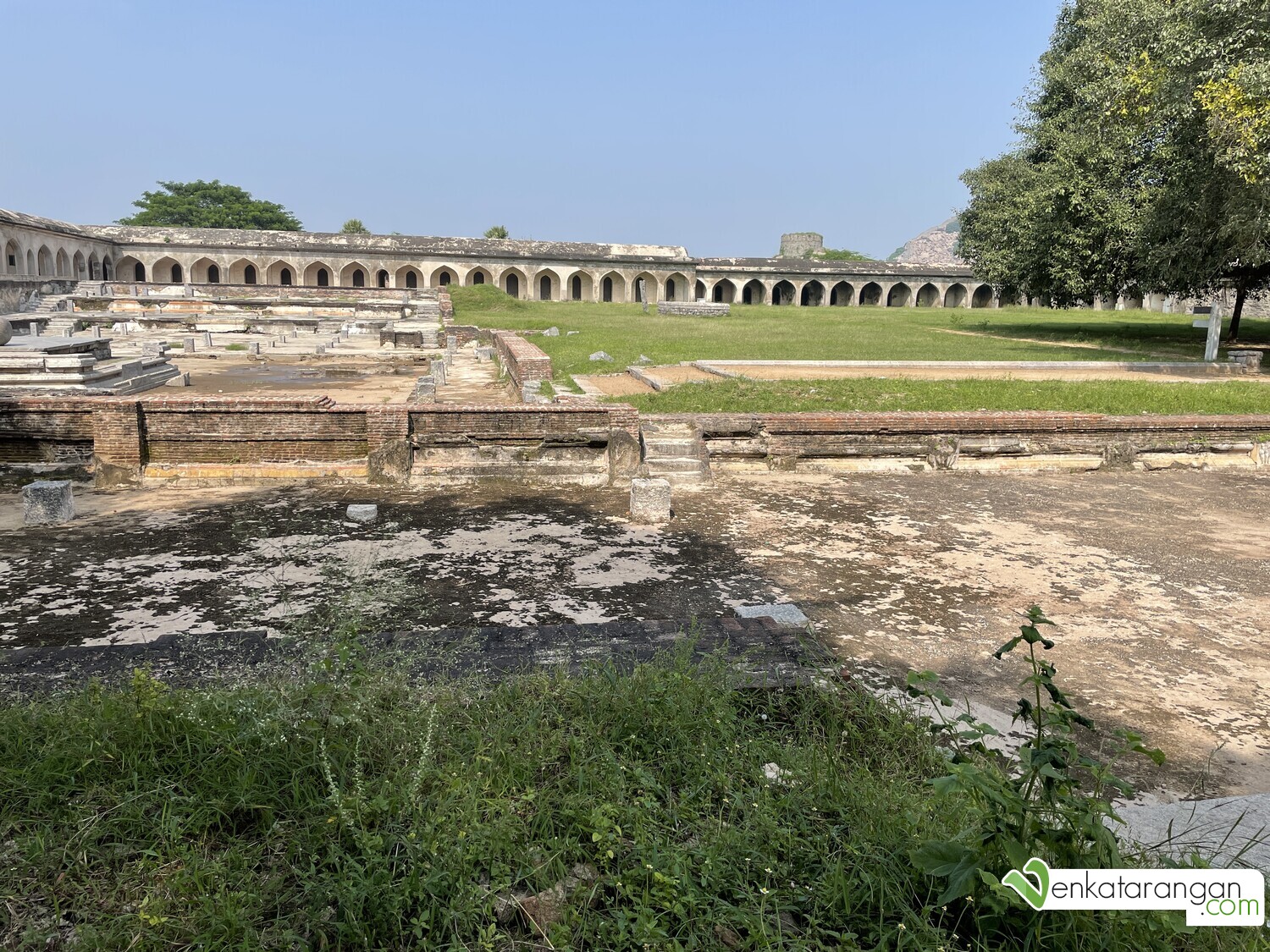 Another view of the royal stables and quarters