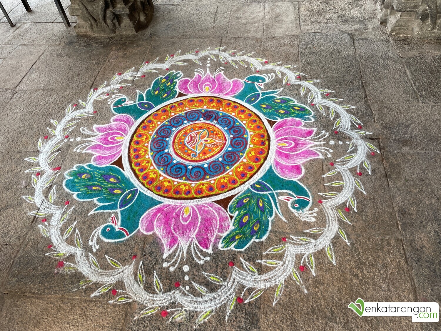 Colourful Kolam (Rangoli)