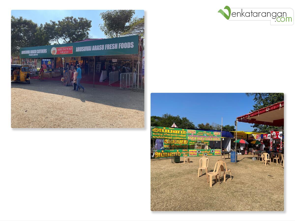 Arusuvai Arasu Food court and டெல்லி அப்பளம்