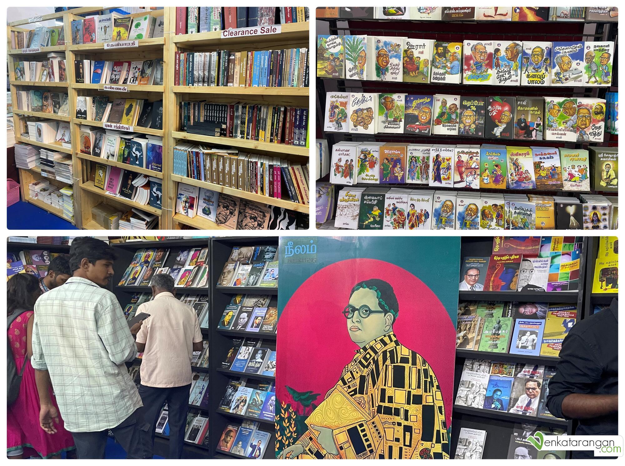 Photos of books from a few stalls from Chennai Book Fair 2024