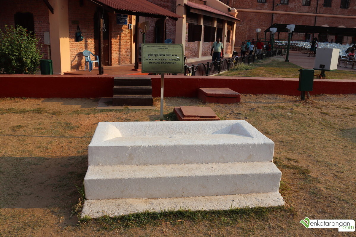 Place for the last rituals before execution