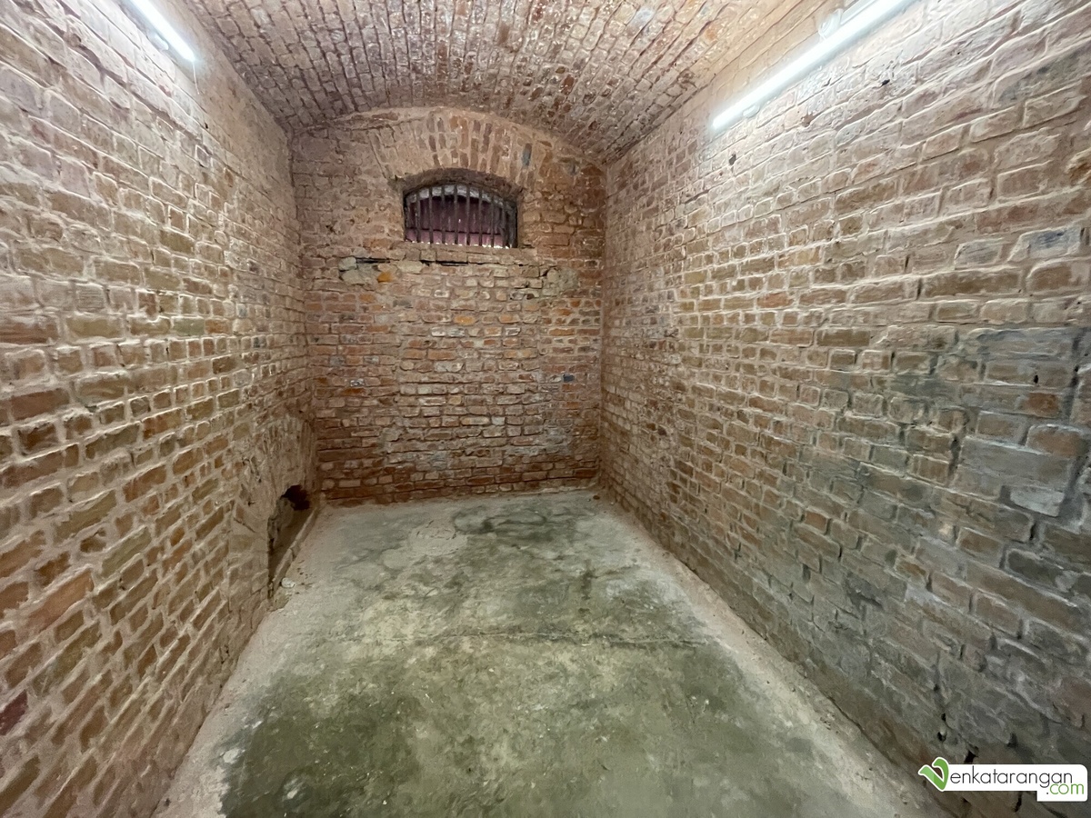 View of inside of one of the cells, Cellular Jail