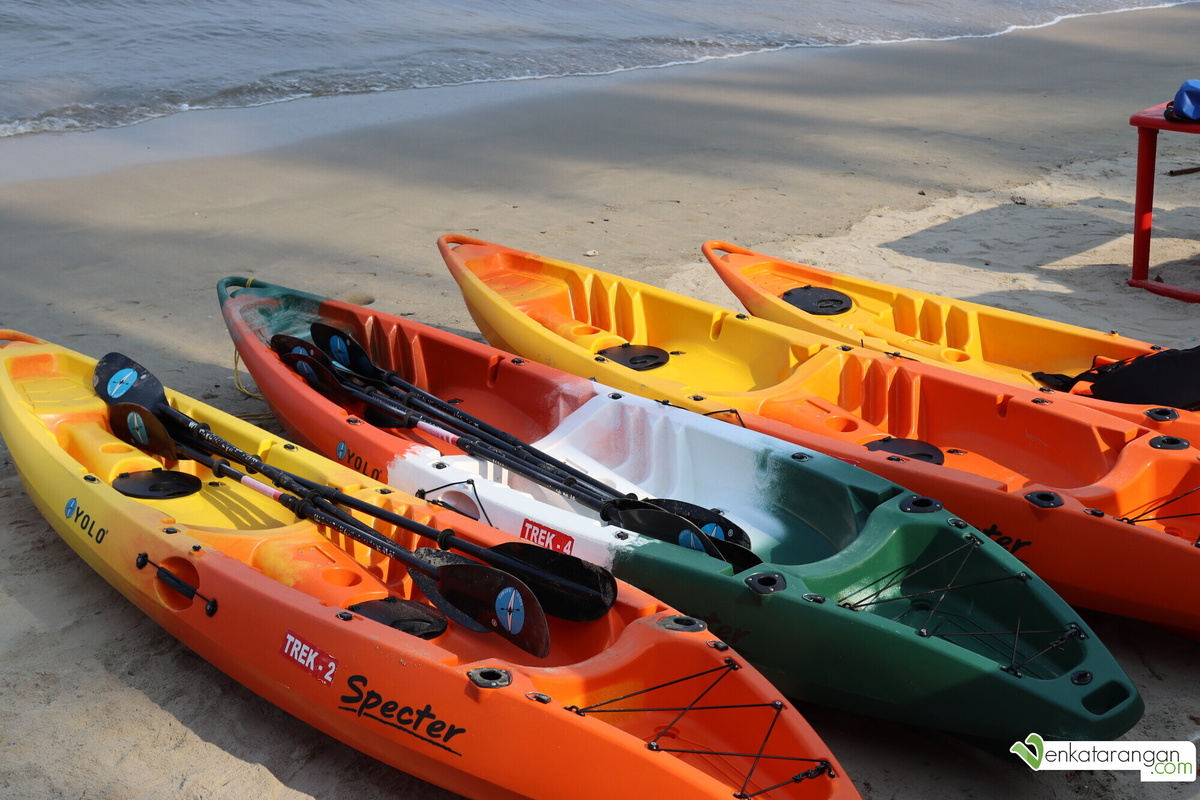 Kayaking in Corbyn's Cove Beach, Port Blair