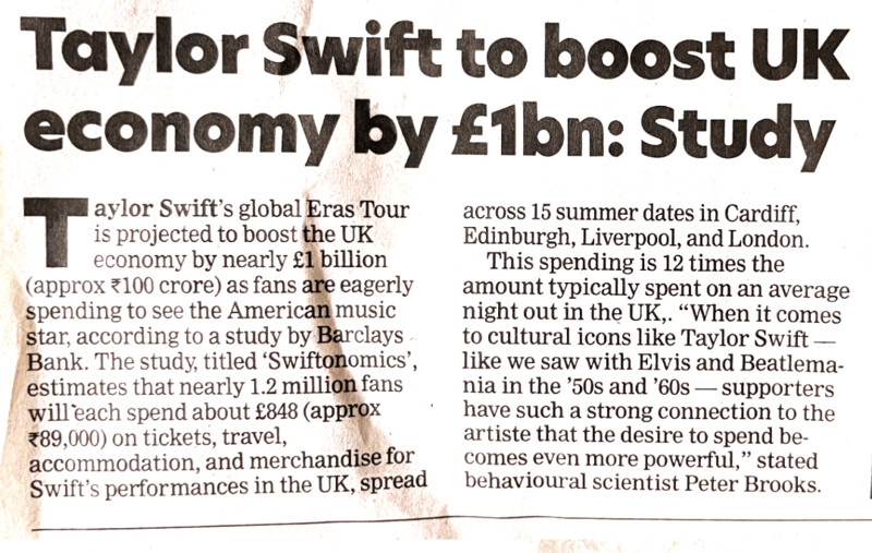 The source news article I had scanned. Courtesy: Times of India, Chennai edition, 23 May 2024