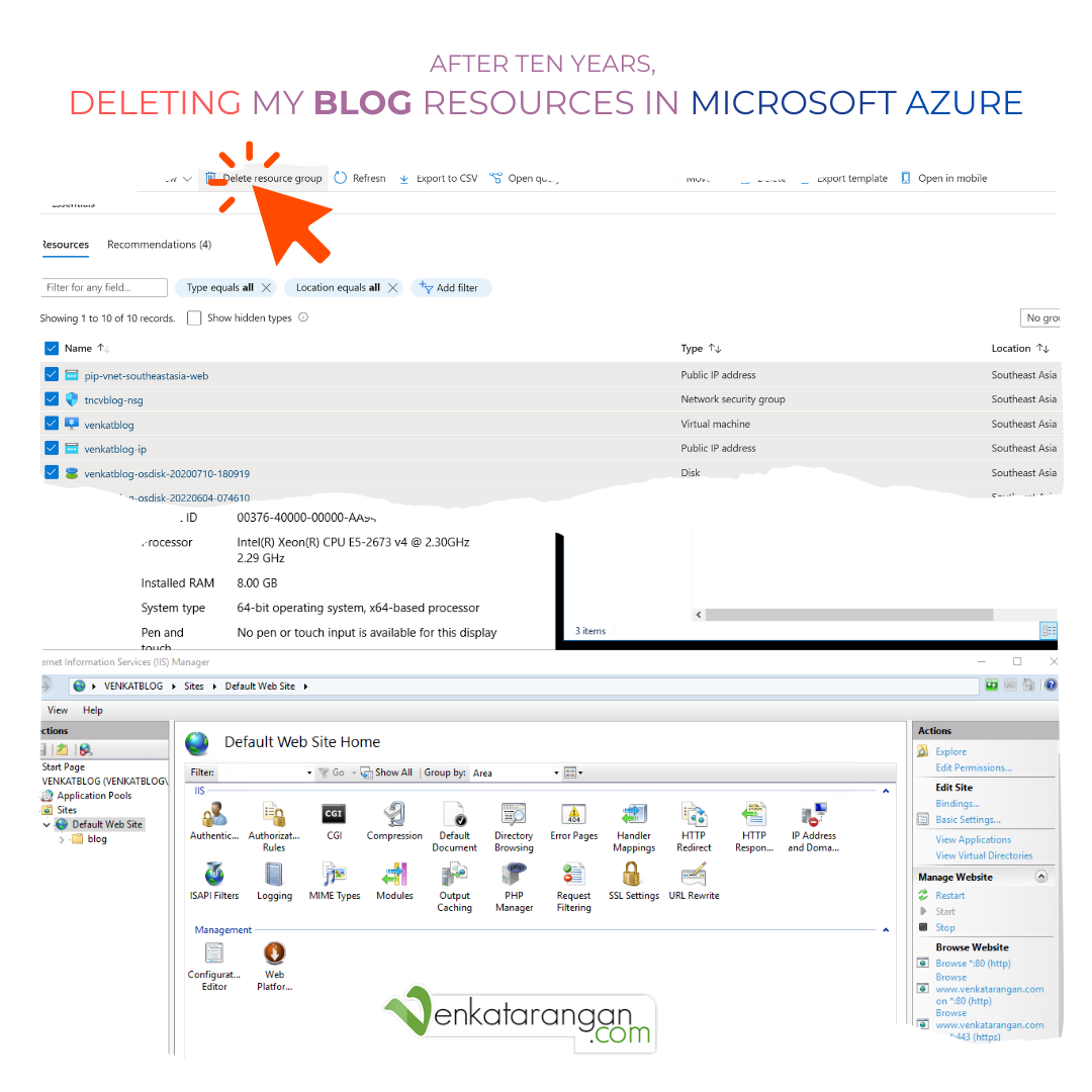 Deleting the VM that Hosted My WordPress Blog for over 10 Years