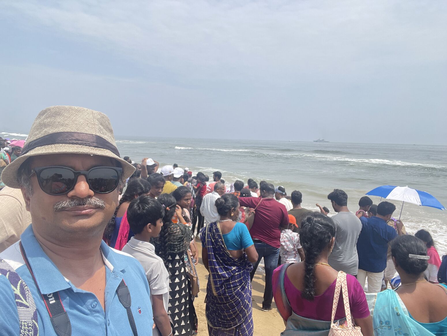Venkatarangan at the Airshow 2024 in Marina Beach, Chennai