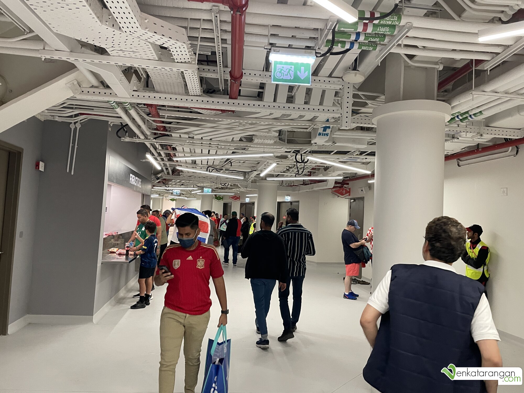 The corridors in the level we had tickets