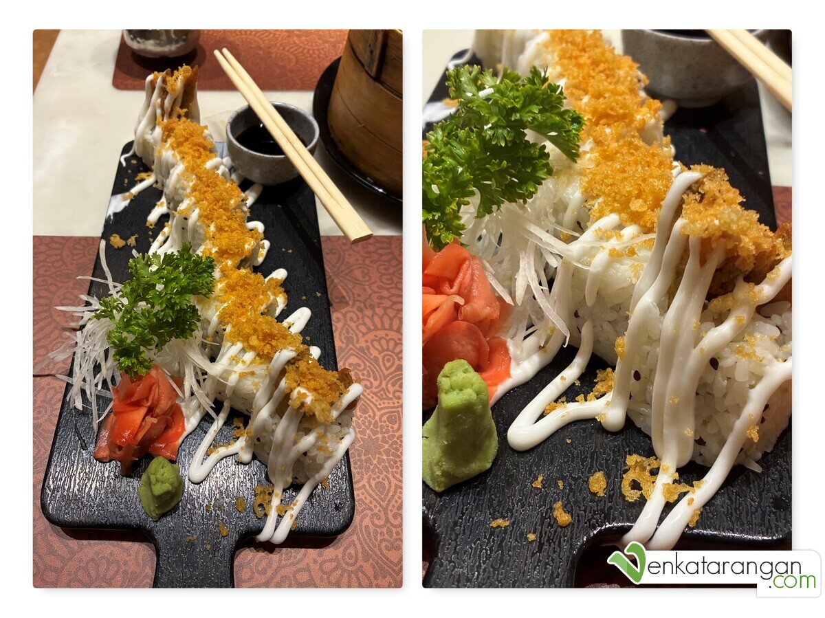Asparagus Tempura Cream Cheese Maki