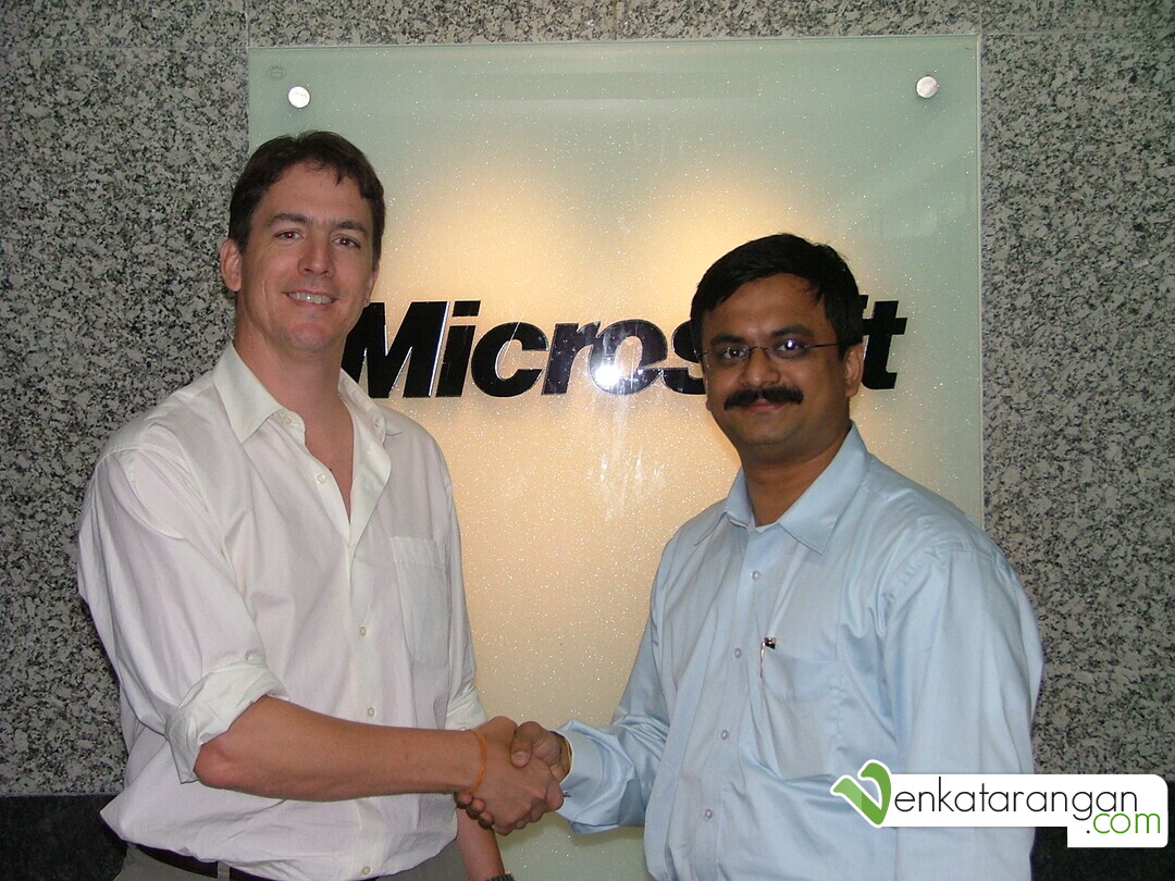 Venkatarangan Thirumalai with former Microsoft Executive "Brian Arbogast" in 2003