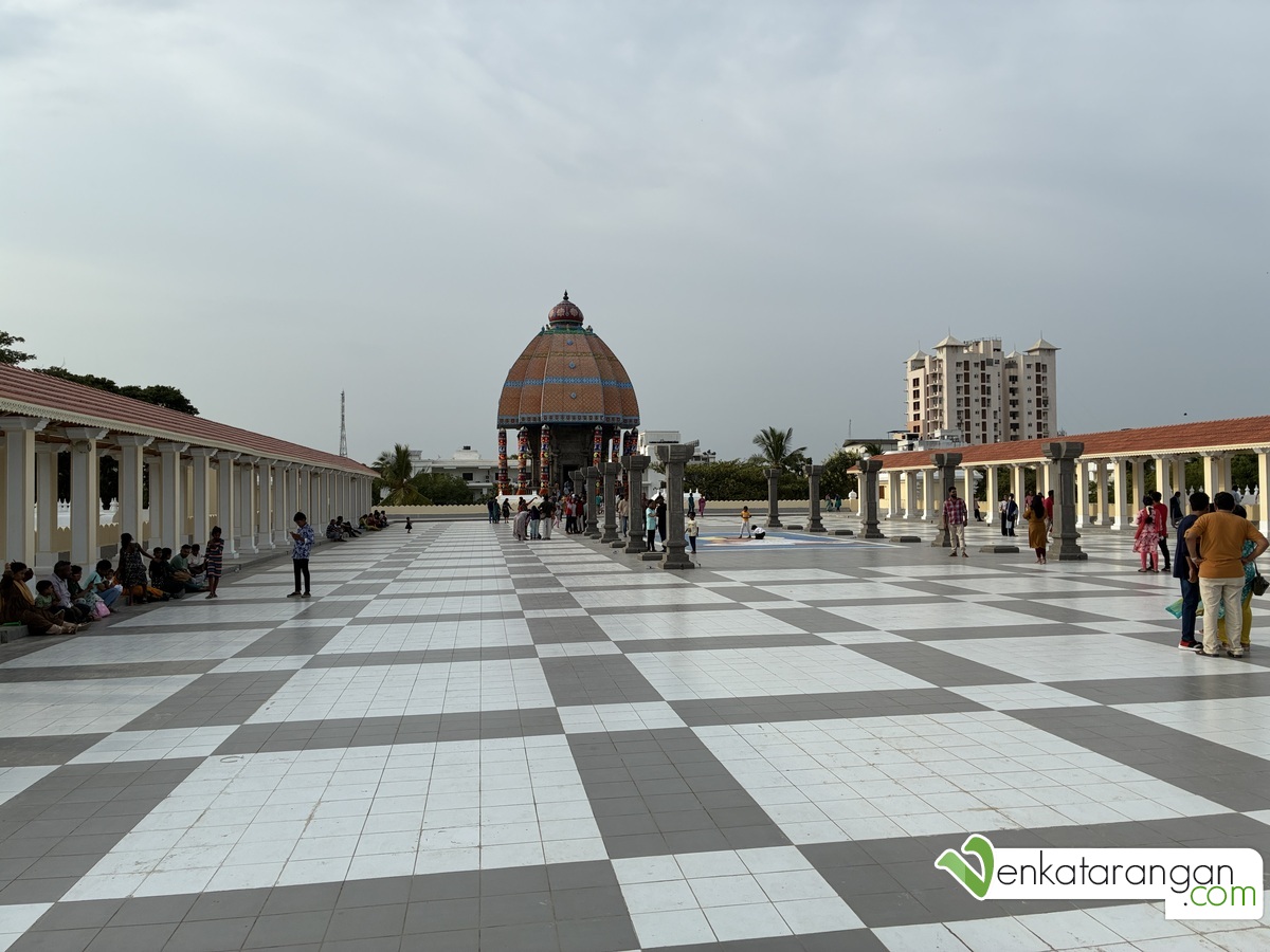 Terrace view of Valluvar Kottam