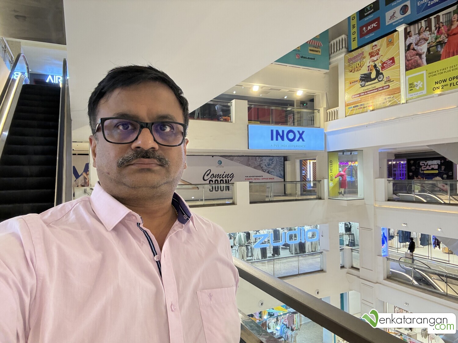 Venkatarangan Thirumalai visiting Chennai Citi Centre, Mylapore 