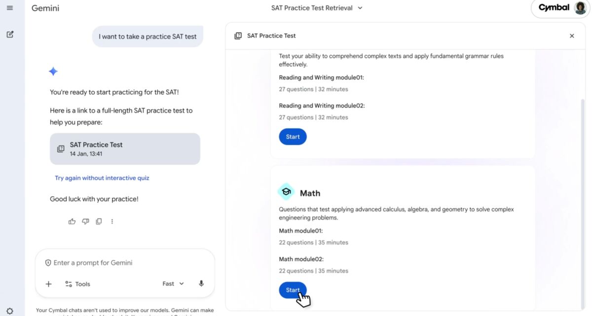Reading and writing module