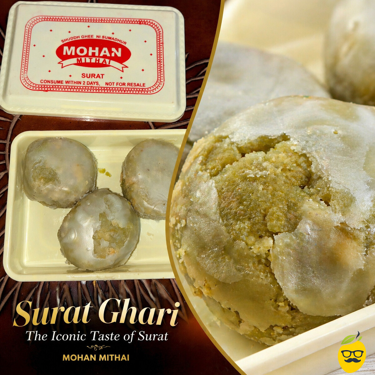 Mohan Mithai - Badam Pista Surati Ghari Sweet