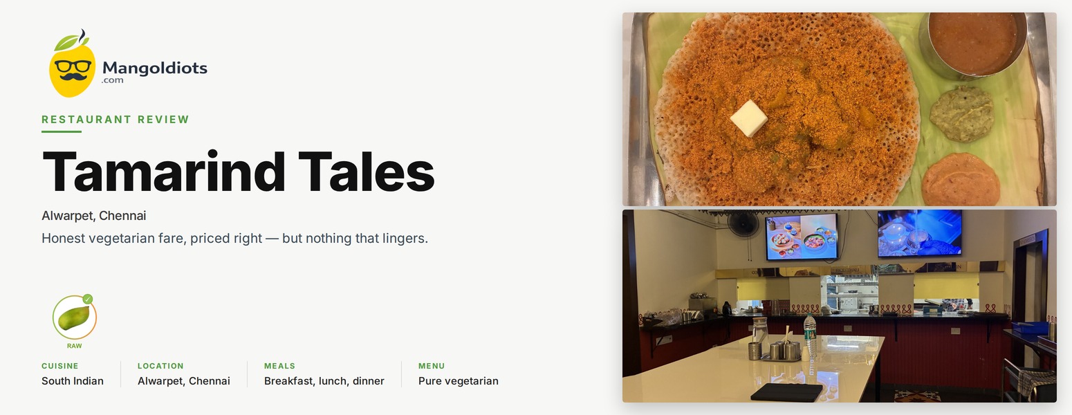 Tamarind Tales Restaurant Review