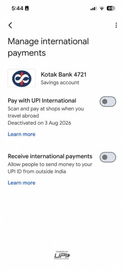 Google Pay - Manage international payments